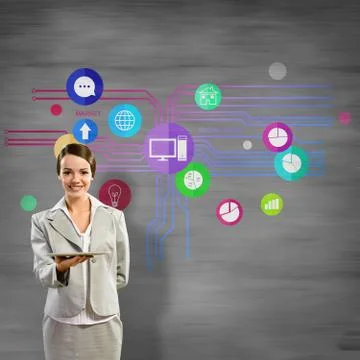 Interface presentation Foto stock