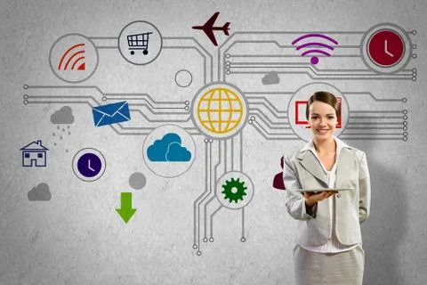 Interface presentation Foto stock
