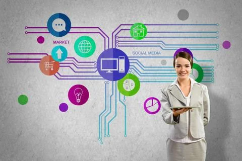 Interface presentation Foto stock