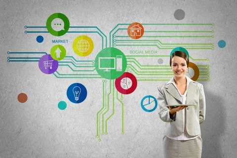 Interface presentation Foto stock