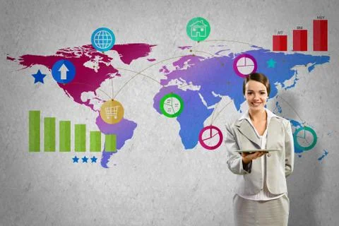 Interface presentation Foto stock