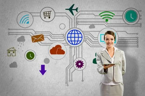 Interface presentation Foto stock