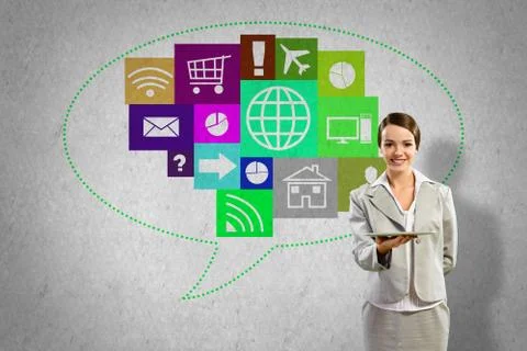 Interface presentation Foto stock