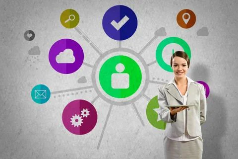 Interface presentation Foto stock