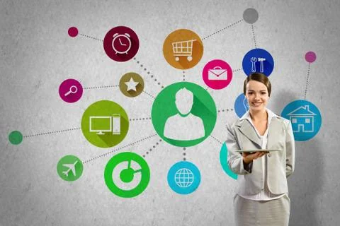 Interface presentation Foto stock