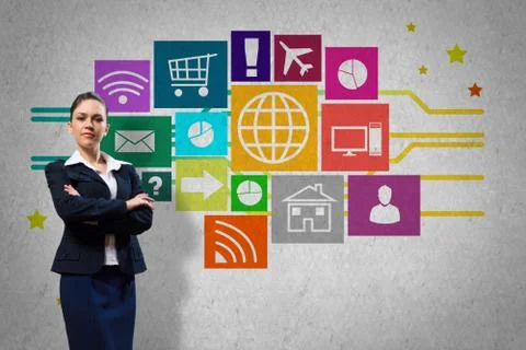 Interface presentation Foto stock