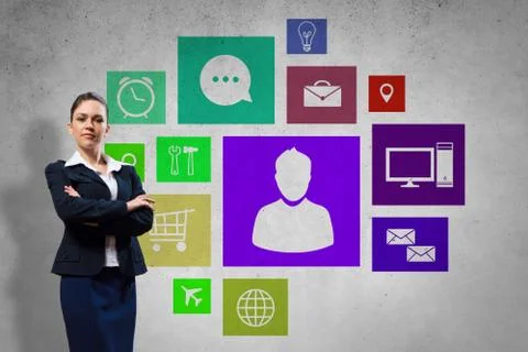 Interface presentation Foto stock