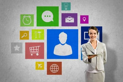Interface presentation Foto stock