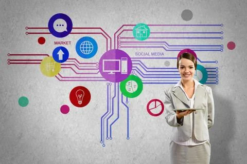 Interface presentation Foto stock