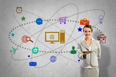 Interface presentation Foto stock