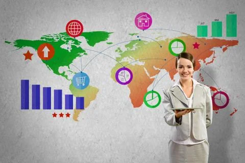 Interface presentation Foto stock