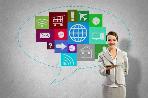 Interface presentation Foto stock