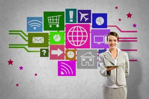 Interface presentation Foto stock