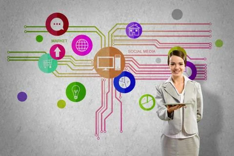 Interface presentation Foto stock