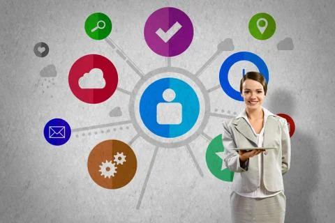 Interface presentation Foto stock