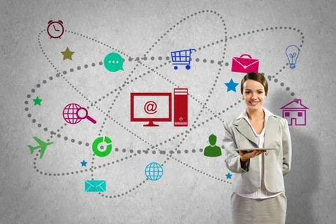 Interface presentation Foto stock