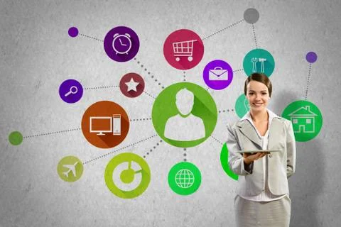Interface presentation Foto stock