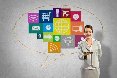 Interface presentation Foto stock