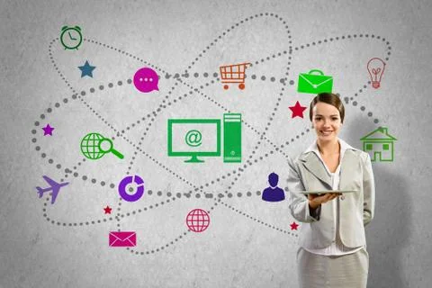 Interface presentation Foto stock