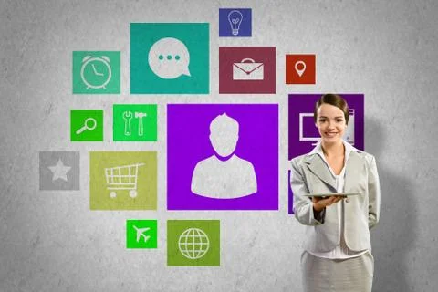 Interface presentation Foto stock