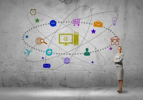 Interface presentation Foto stock
