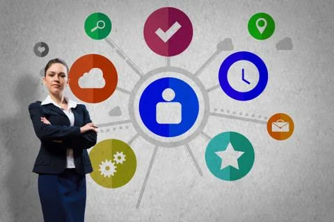 Interface presentation Stock Photos