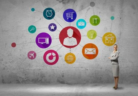 Interface presentation Stock Photos