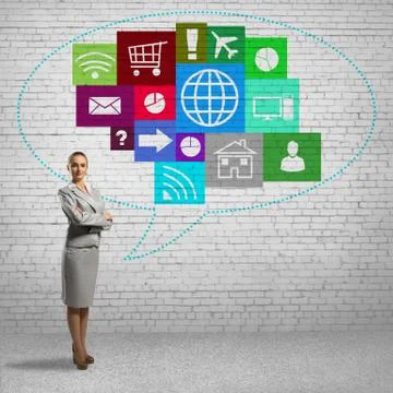 Interface presentation Foto stock