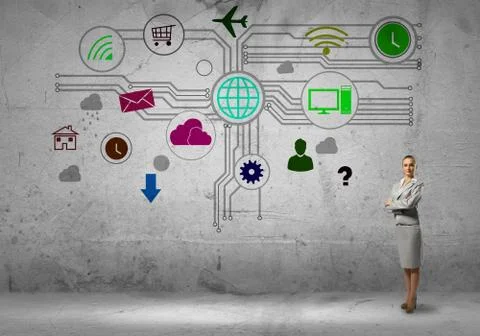 Interface presentation Foto stock
