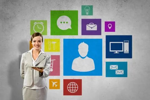 Interface presentation Foto stock
