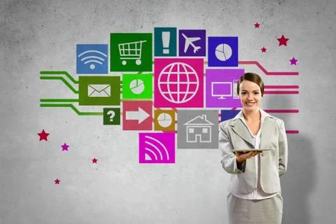 Interface presentation Foto stock
