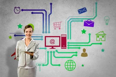 Interface presentation Foto stock