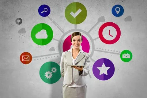 Interface presentation Foto stock