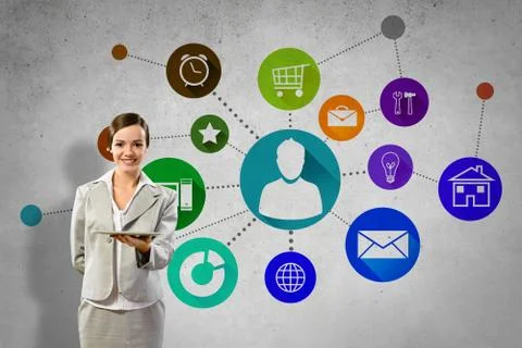Interface presentation Foto stock