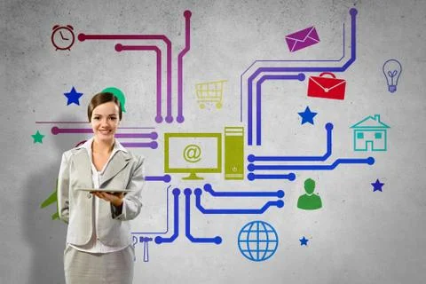 Interface presentation Foto stock
