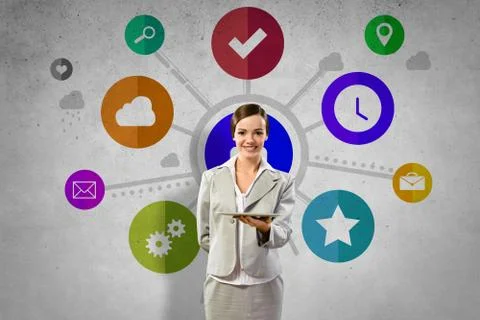 Interface presentation Foto stock