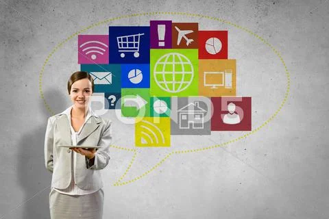 Interface presentation Stock Photos