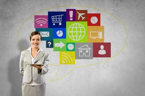 Interface presentation Foto stock