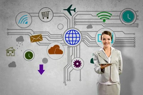 Interface presentation Foto stock