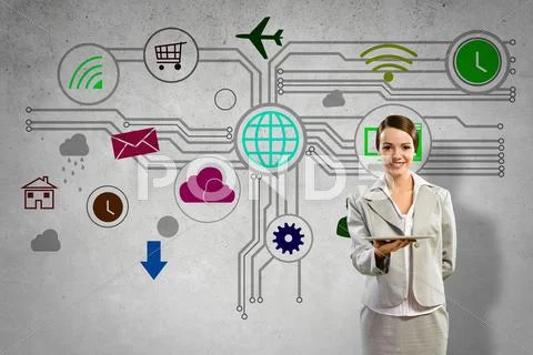 Interface presentation Stock Photos