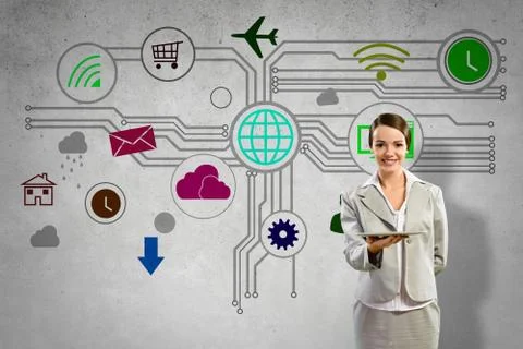 Interface presentation Foto stock