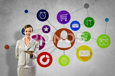 Interface presentation Stock Photos
