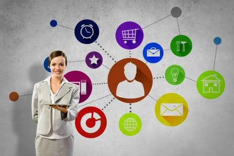 Interface presentation Foto stock
