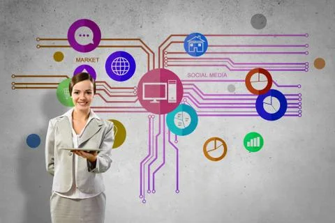 Interface presentation Foto stock