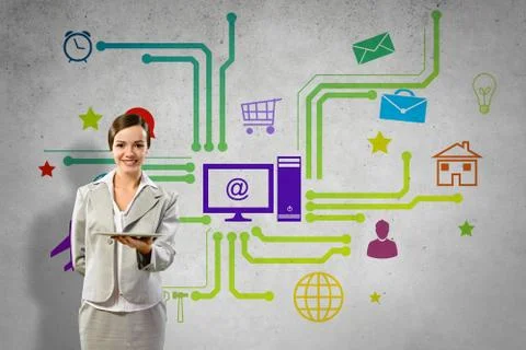 Interface presentation Foto stock