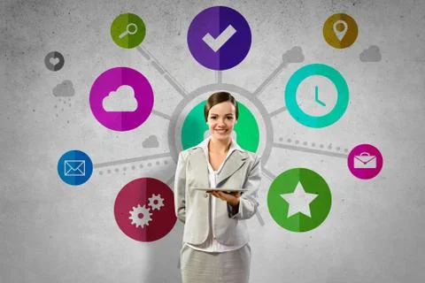 Interface presentation Foto stock