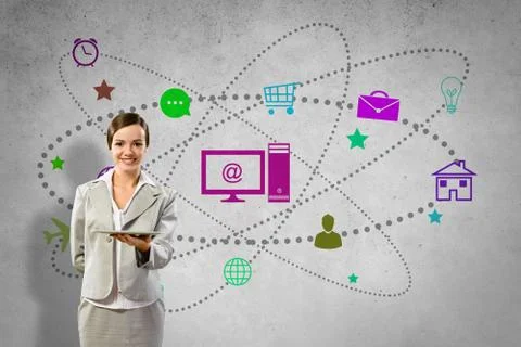 Interface presentation Foto stock