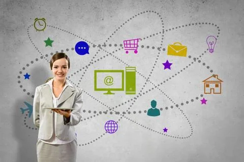 Interface presentation Foto stock