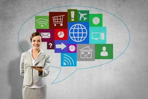 Interface presentation Foto stock