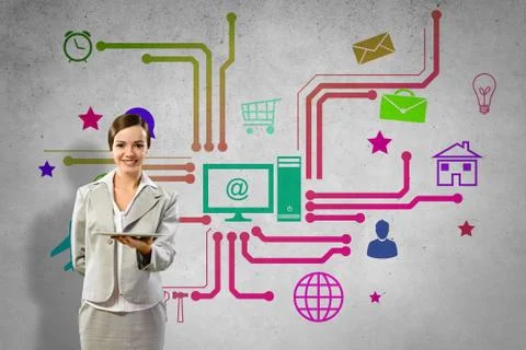 Interface presentation Foto stock